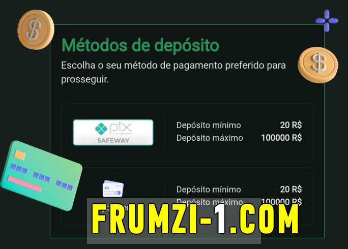 O cassino frumzi bet oferece uma grande variedade de métodos de pagamento